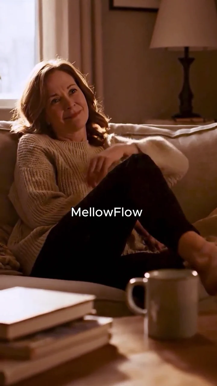 A lifestyle scene from the MelloFlow vertical social ad